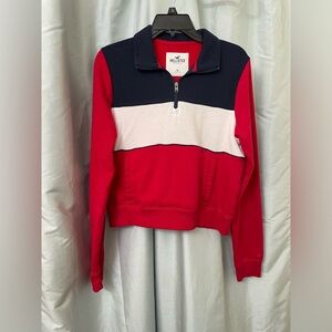 Hollister cropped hoodie size medium